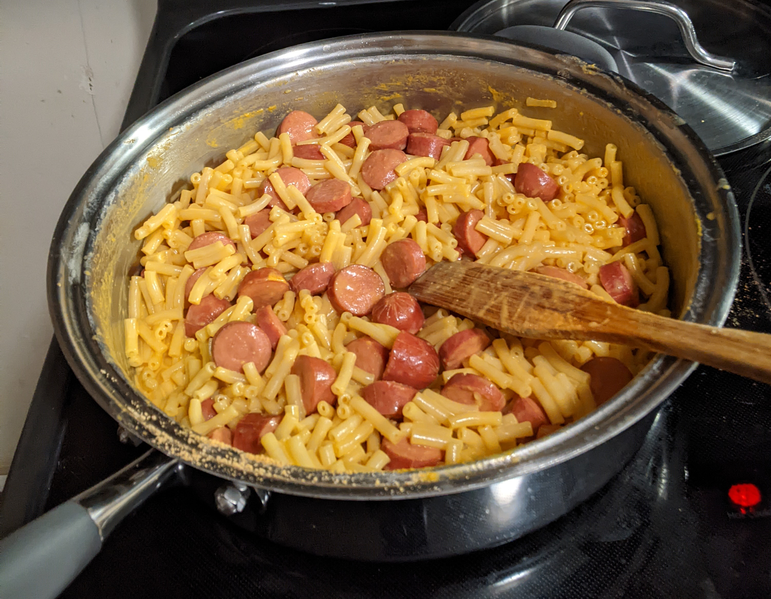 Boxed Mac & Cheese + Hot Dogs
